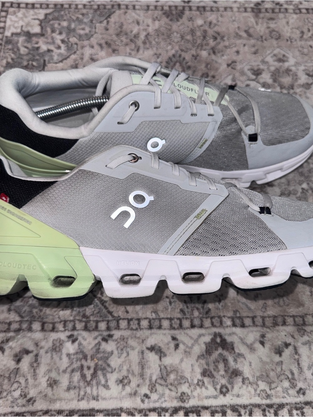 On Cloud Cloudflyer 4 Running Shoes Mens Size 13 Glacier/White Gray Mesh